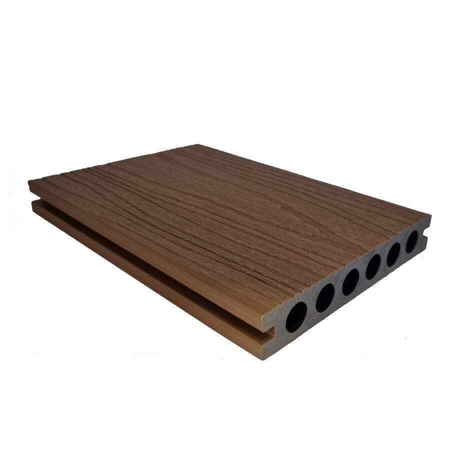 Wessex® Composite Decking, Teak/Antique, 3.6m Board brown garden decking board plastic decking board brown