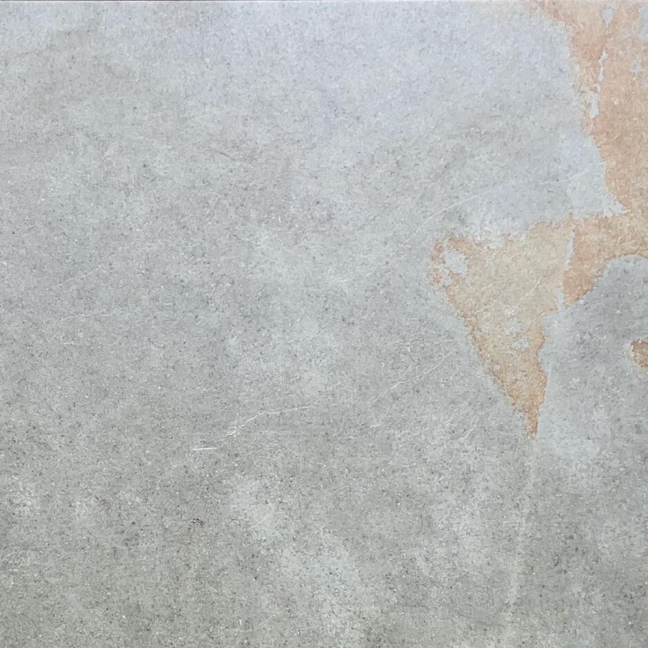 'Natural' Rustic Slate Porcelain Paving grey and rust paving slab