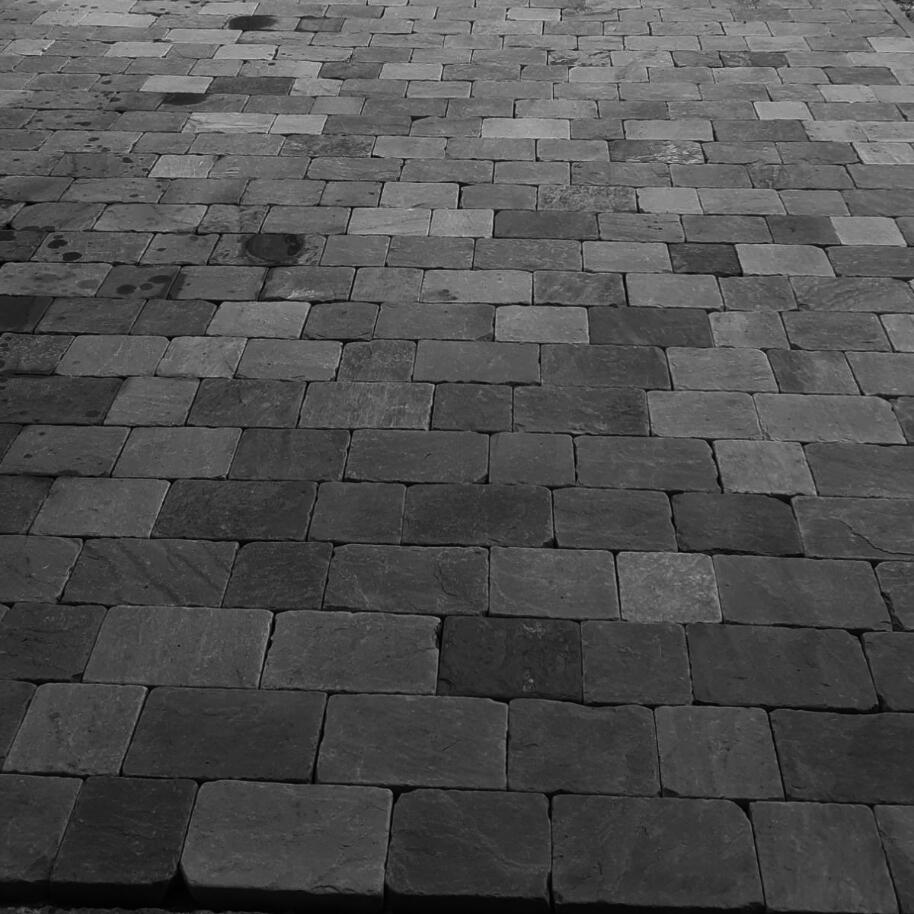 Havana Sandstone Block Paving sagar black grey block paving slabs