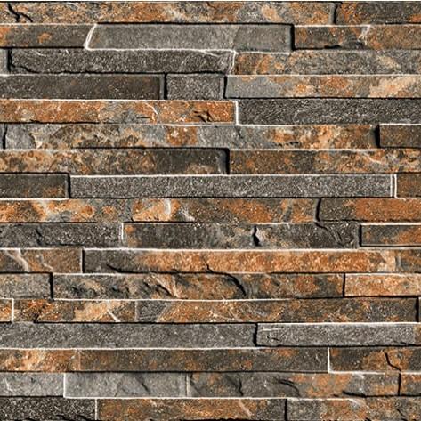 Sienna™ Rustic Quartz Porcelain Cladding; grey, rust, brick red wall cladding for house and garden
