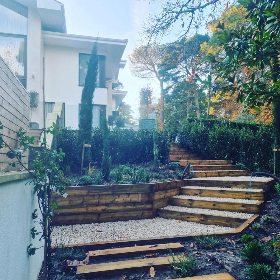 Pine Wooden Sleepers 2.4m x 195mm x 95mm stairs and garden beds