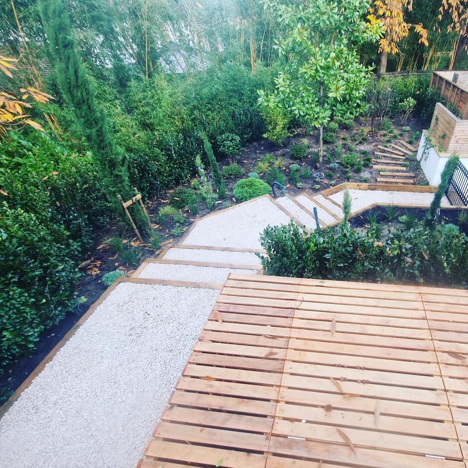 Pine Wooden Sleepers 2.4m x 195mm x 95mm patio