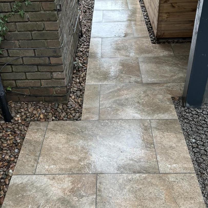 Sienna™ Caramel Mocha Porcelain Paving light brown, beige outdoor pavers