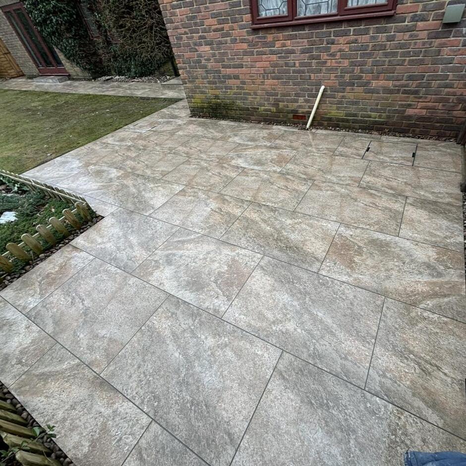 Sienna™ Caramel Mocha Porcelain Paving garden patio tiles