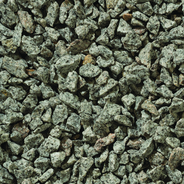 silver grey granite chippings 14mm up-close dry