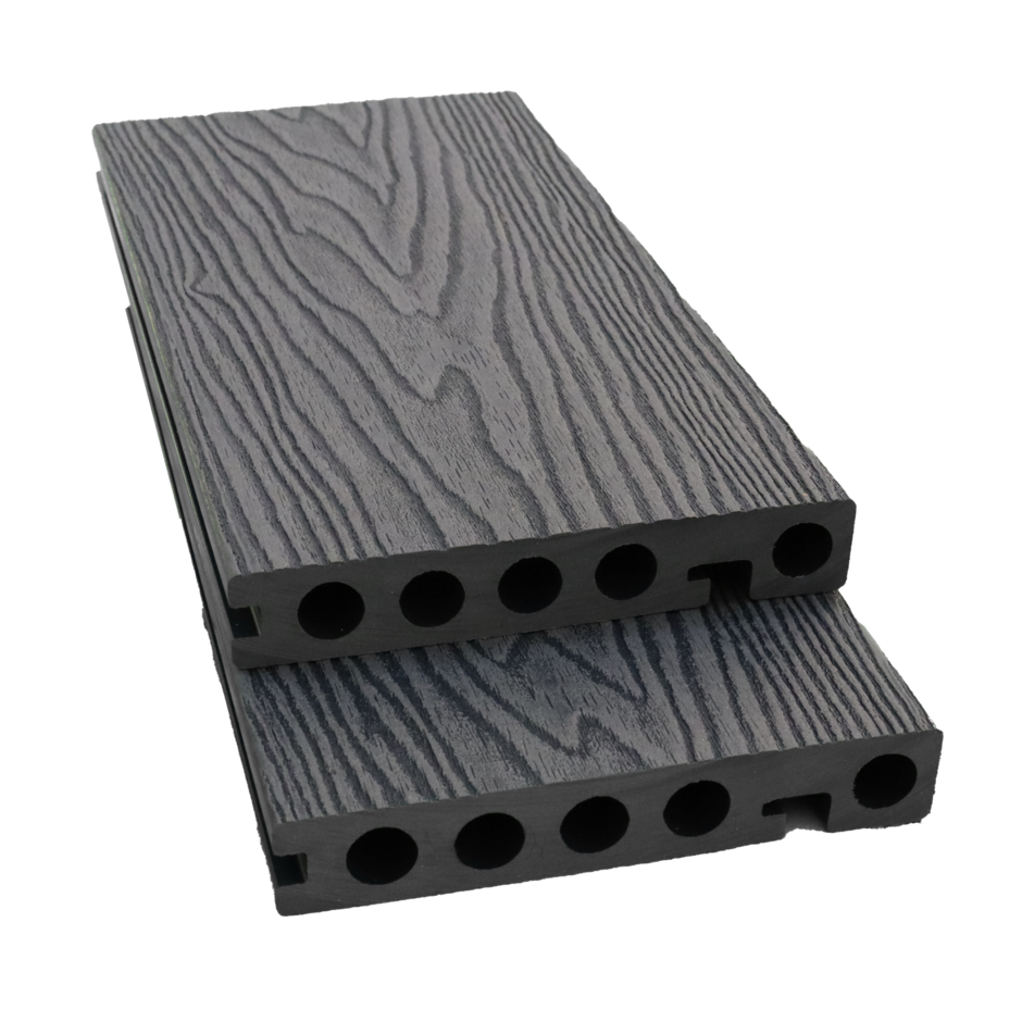 Wessex verde evolved anthracite composite bullnose decking boards