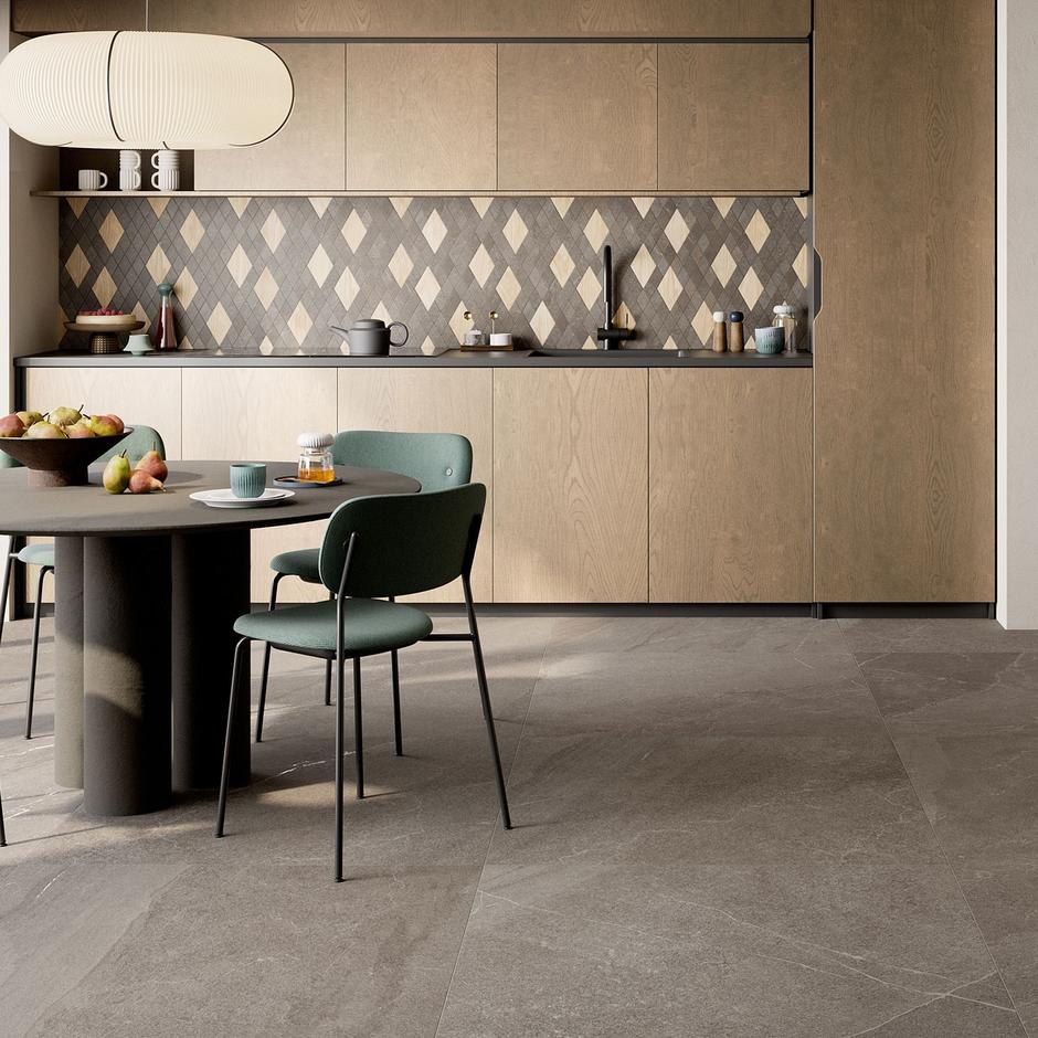 angers porcelain indoor tiles in dark grey
