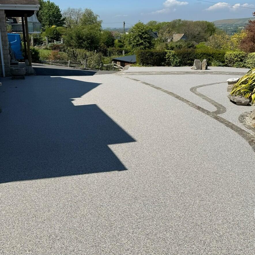 Kyoto Falls resin bound aggregate garden renovation project