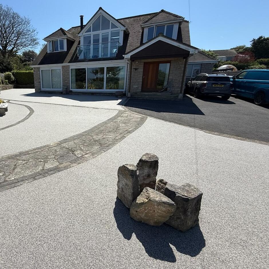 Kyoto Falls resin bound aggregates by CW Stanley