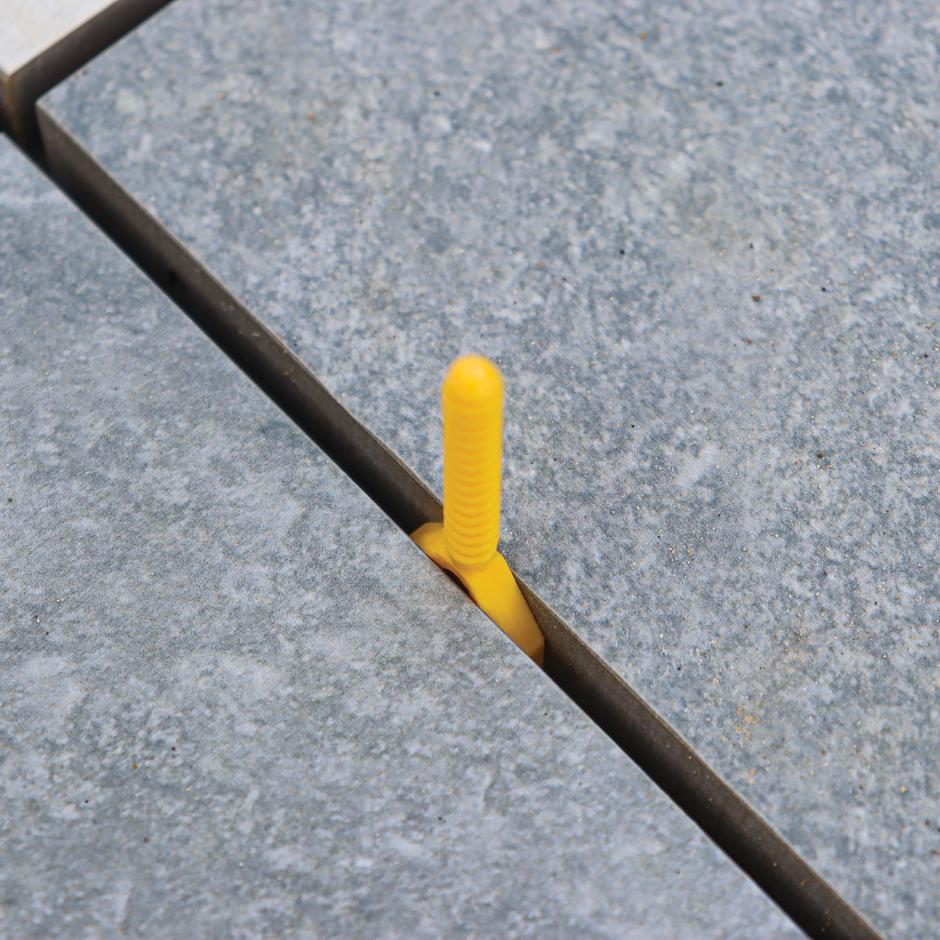 Azpects EASYTileAlign Spacer Posts within Paving installation