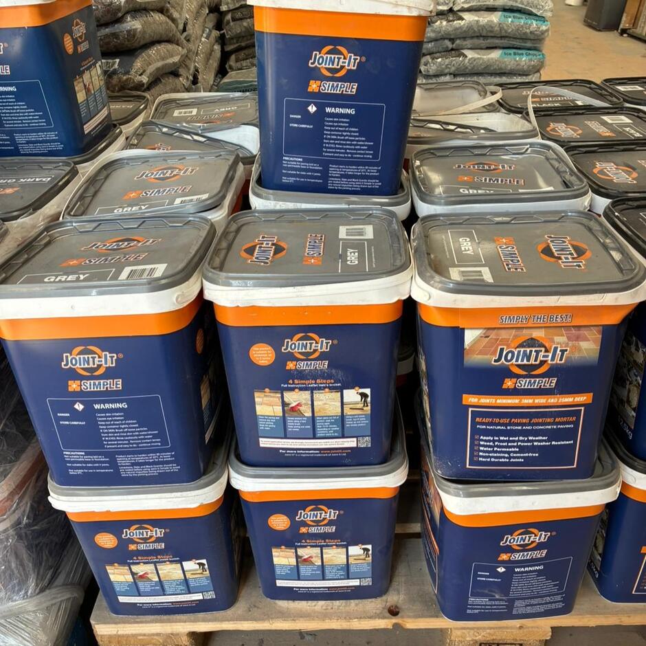 joint-it simple paving grout grey 12.5kg tub discounted price