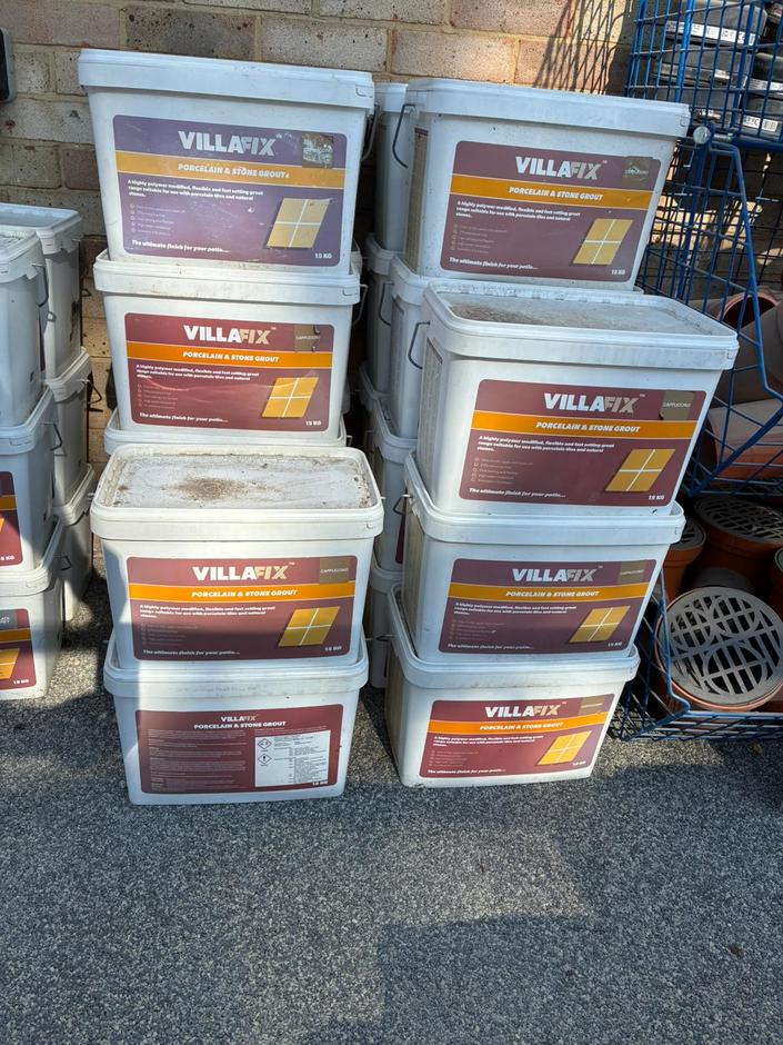 DISCOUNTED VillaFix Cappuccino Porcelain & Stone Grout, 15kg tub