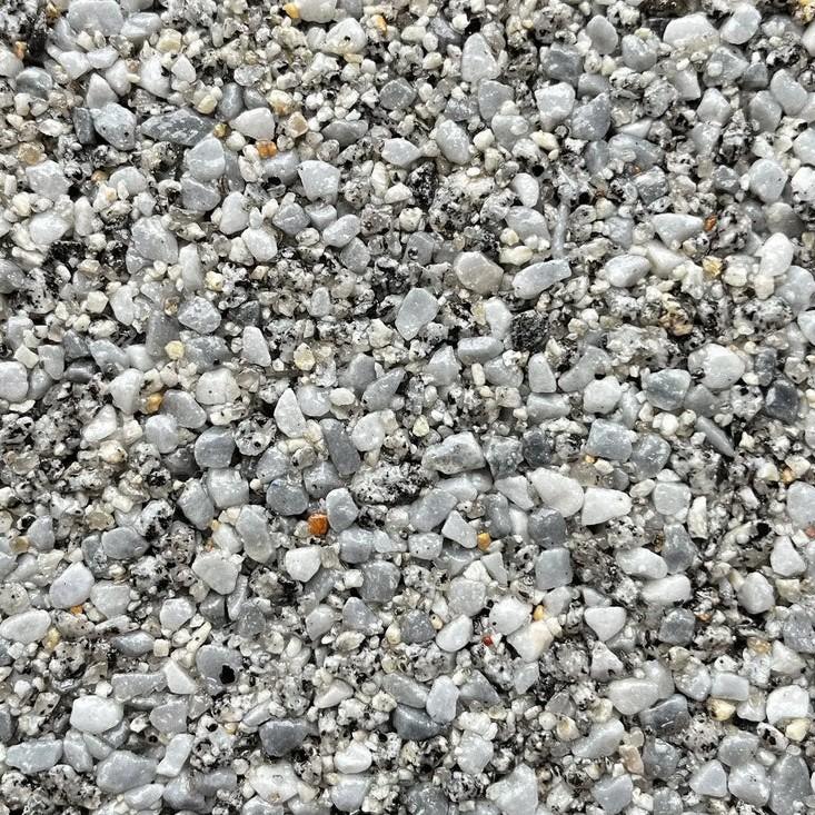 VUBA Resin Kit, Siberian Granite; silver, grey, white resin bound aggregates