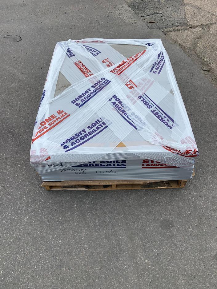 DISCOUNTED Rasa Grey Porcelain Paving, 900 x 600, 12.96m - Only 1 Pack Available wrapped pack