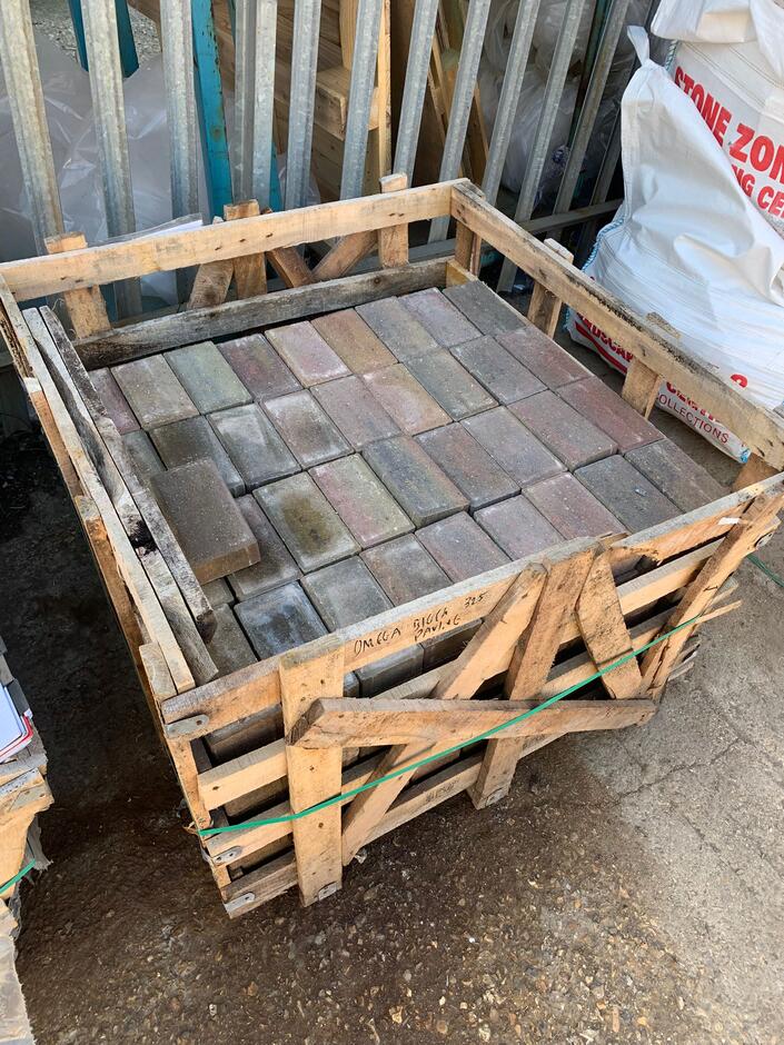 DISCOUNTED Omega Block Paving crate