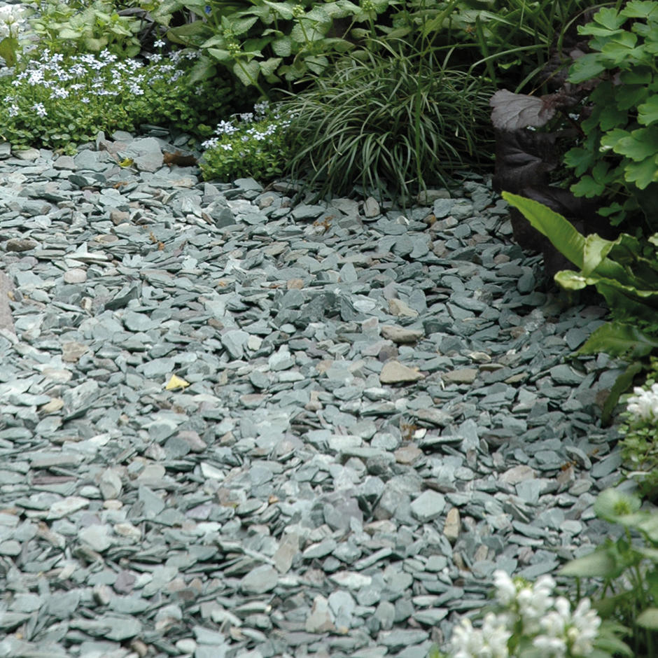 20mm Green Welsh Slate garden feature