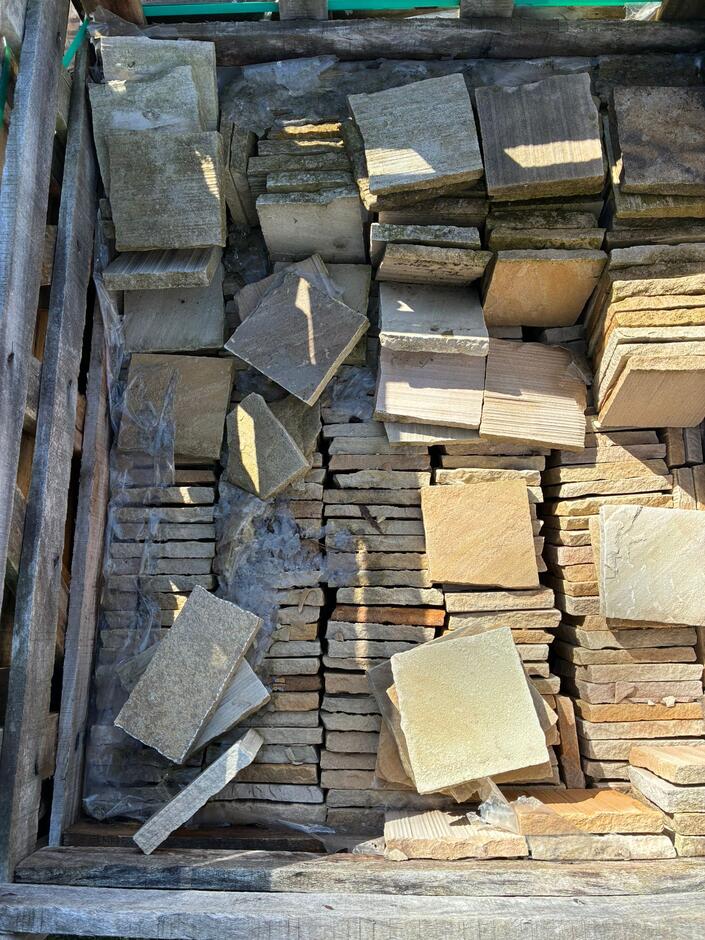 bulk job lot of sandstone pavers