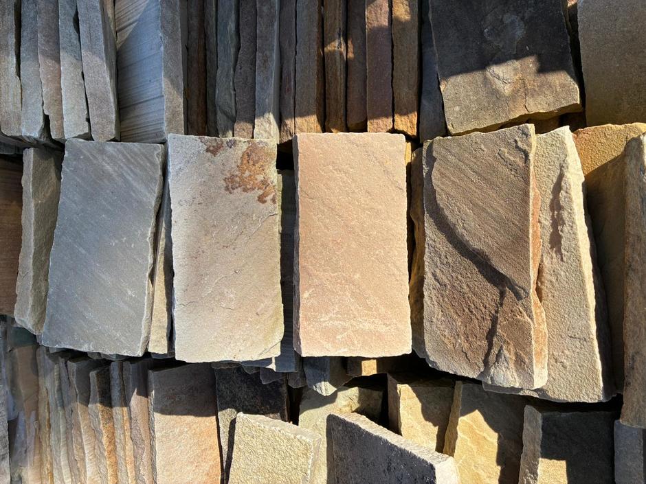 DISCOUNTED Autumn Brown Sandstone Cobbles Setts, various sizes