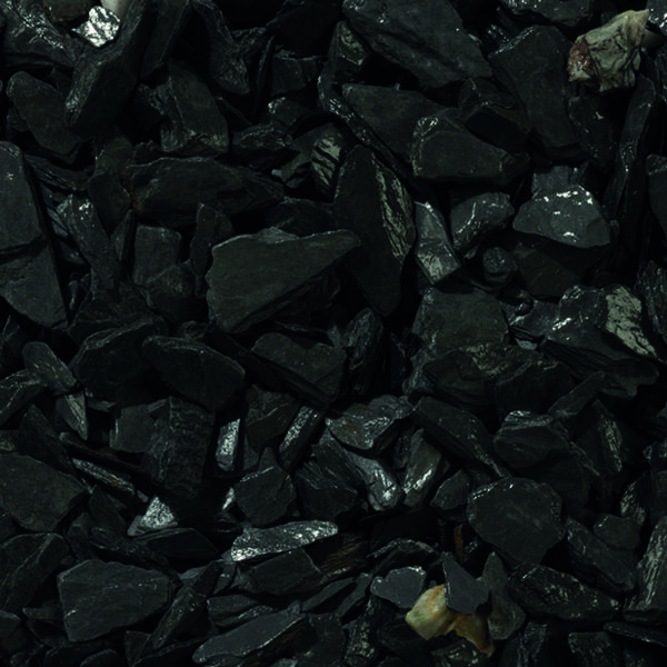 Black Slate 20mm wet black natural slate stones for your garden