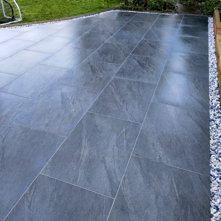 DISCOUNTED Sienna™ Anthracite Porcelain Paving, 297mm x 195mm,12m - Only 1 Pack Available