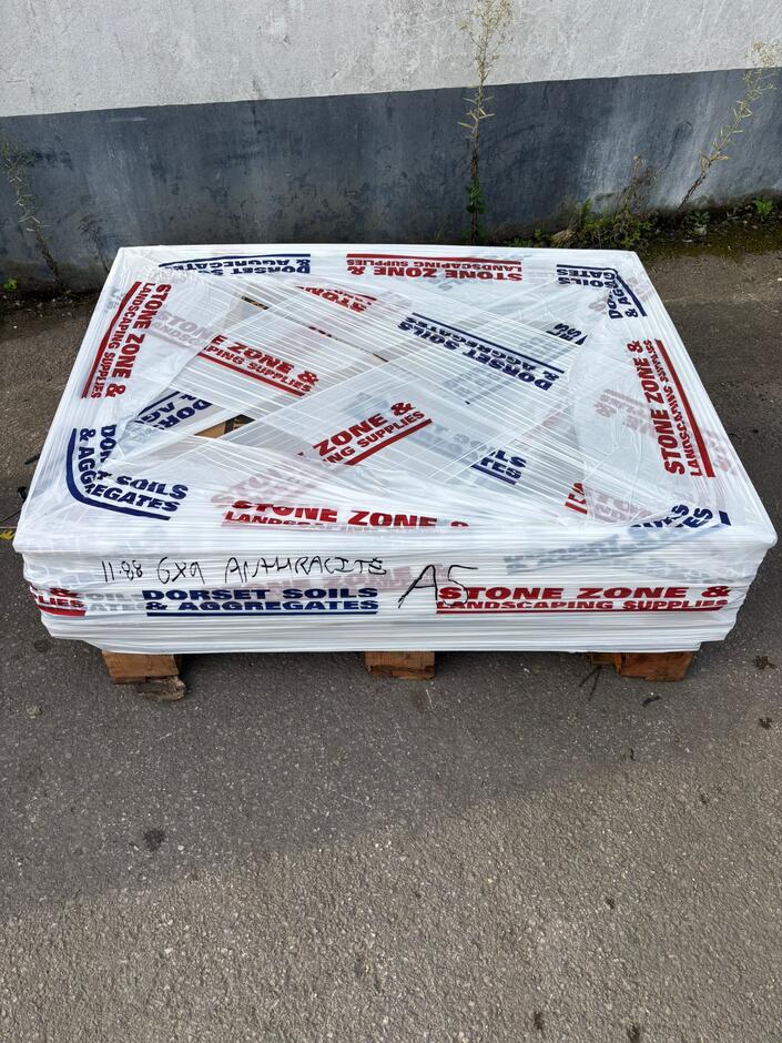 DISCOUNTED Sienna™ Anthracite Black Porcelain Paving 900x600, 11.88m wrapped pack