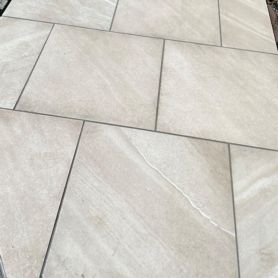 DISCOUNTED Sorano Crema Porcelain Paving, 900 x 600, 23.22m - Only 1 Pack Available