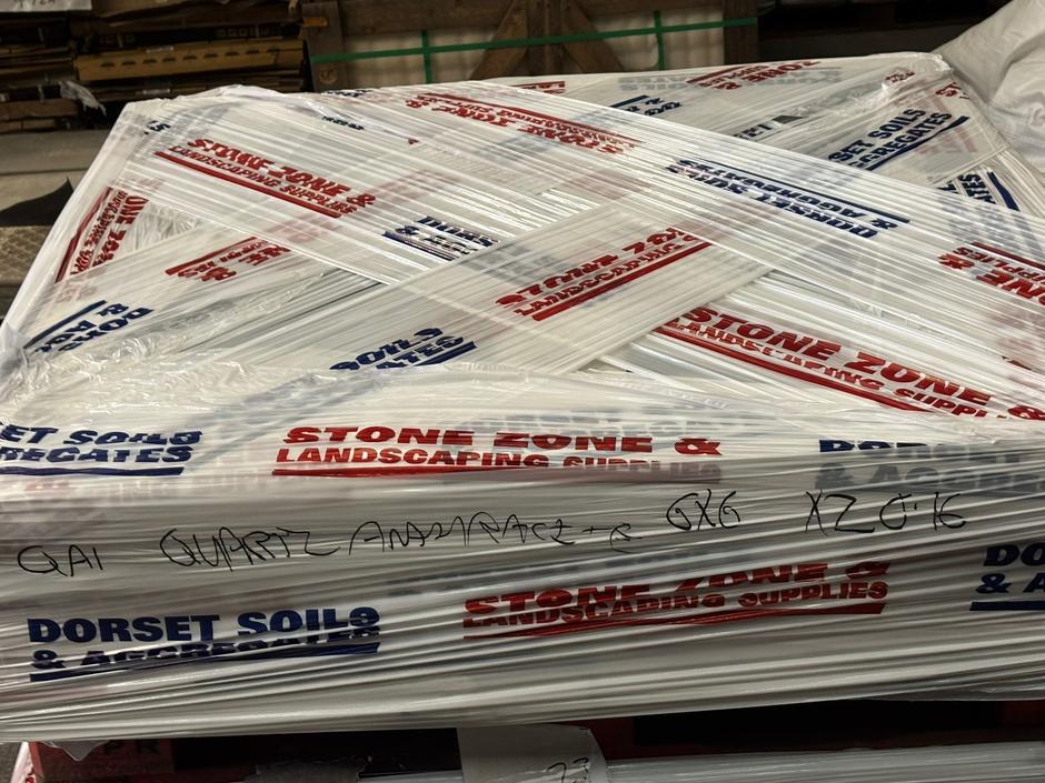 DISCOUNTED Quartz Anthracite Porcelain Paving, 600 x 600, 20.16m - Only 1 Pack Available wrapped pack