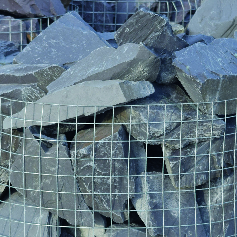 Blue Slate Rockery garden feature 