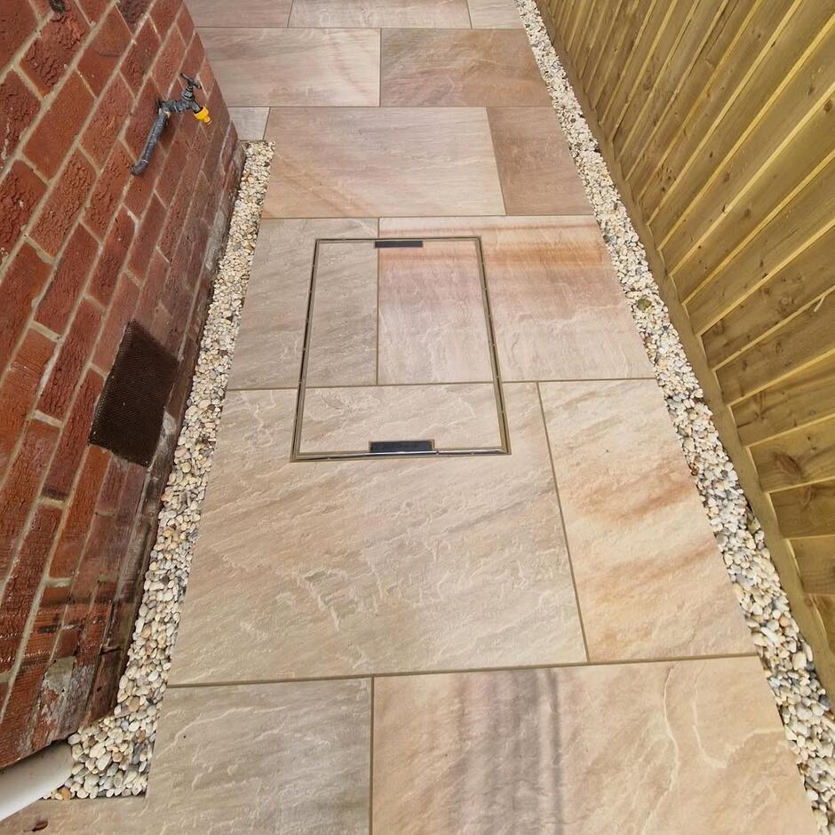 'Natural' Raveena Porcelain Paving garden patio