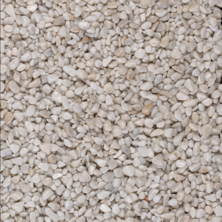 8-10mm Artico White Pebbles, natural ivory garden pebbles
