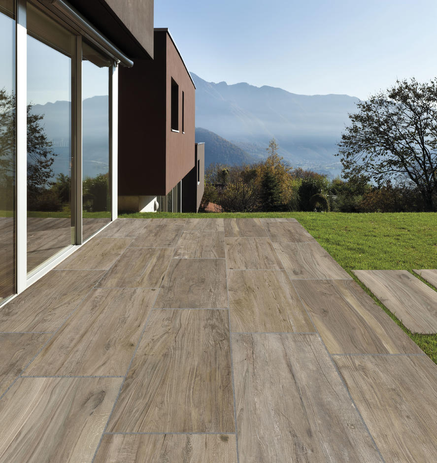 DISCOUNTED Hard Brown Porcelain Paving 1200 x 400, 17.76m - Only 1 Pack Available