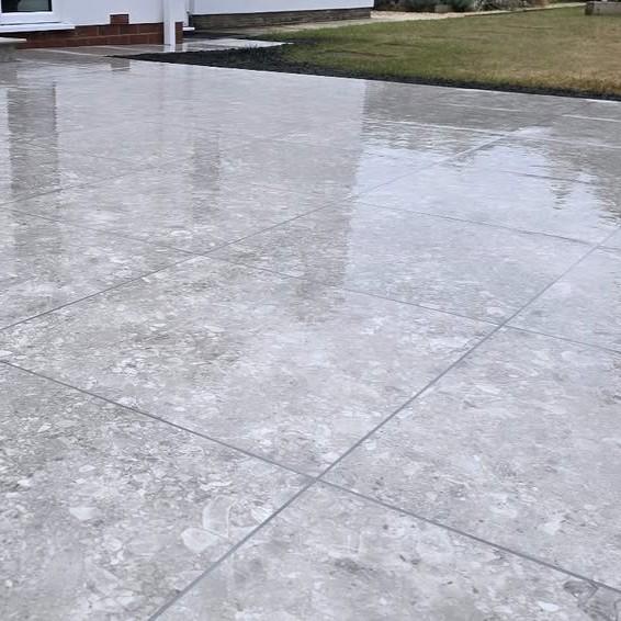 DISCOUNTED Terrazzano Blanco Porcelain Paving, 900 x 600, 10.8m - Only 1 Pack Available