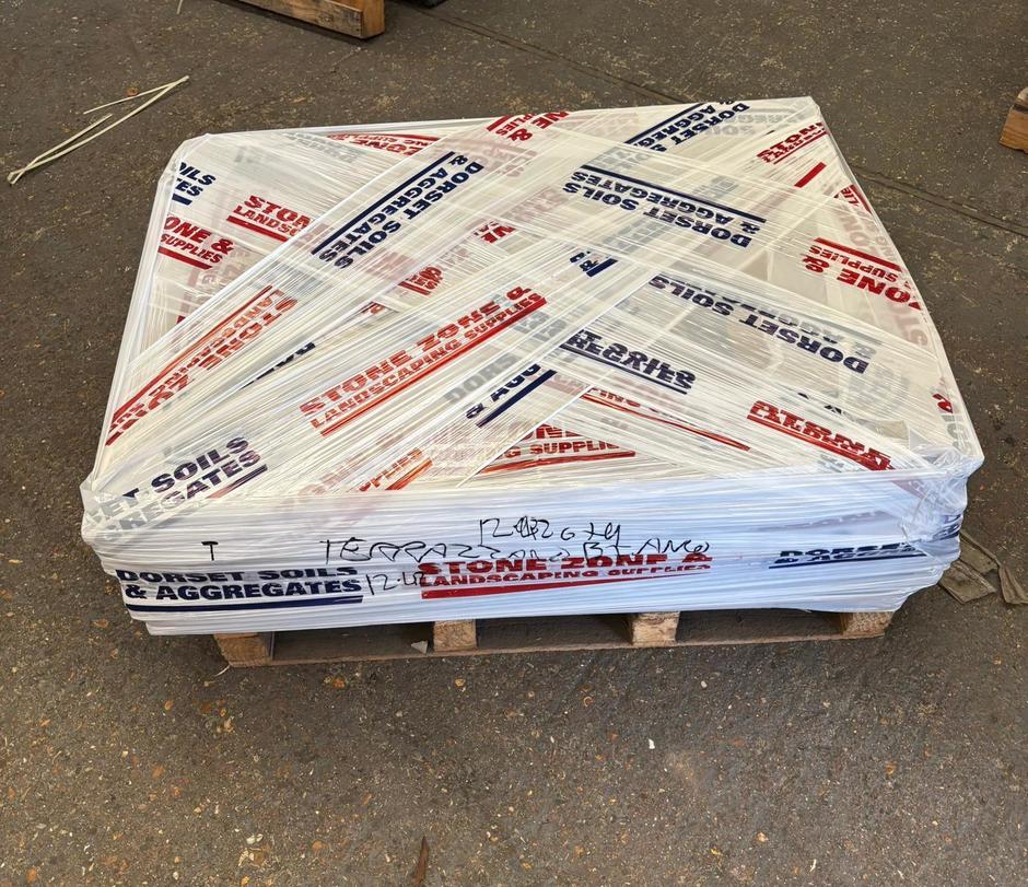 DISCOUNTED Terrazzano Blanco Porcelain Paving, 900 x 600, 10.8m - Only 1 Pack Available