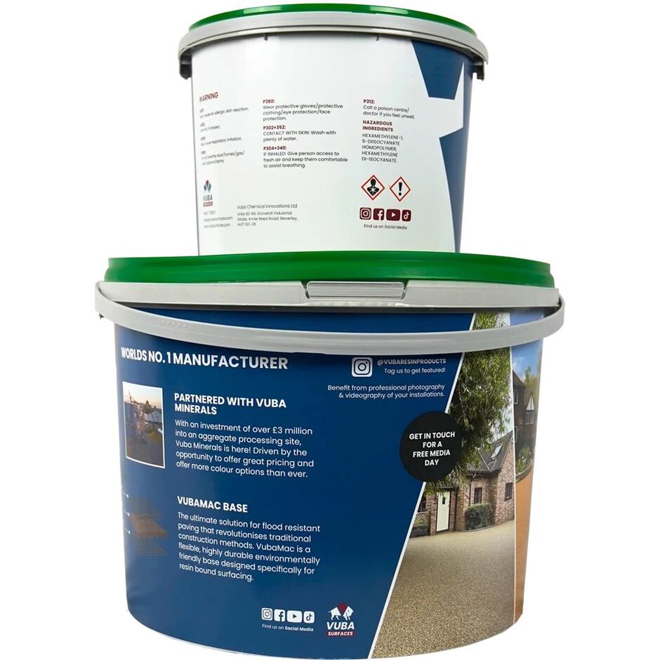 VUBA GrassMac Binder, 5.25kg information label