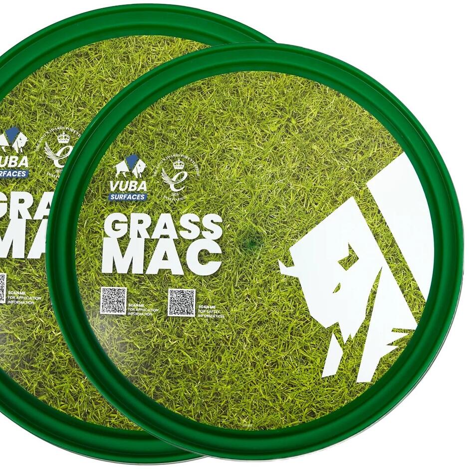 VUBA GrassMac Binder, 5.25kg logo binder lid