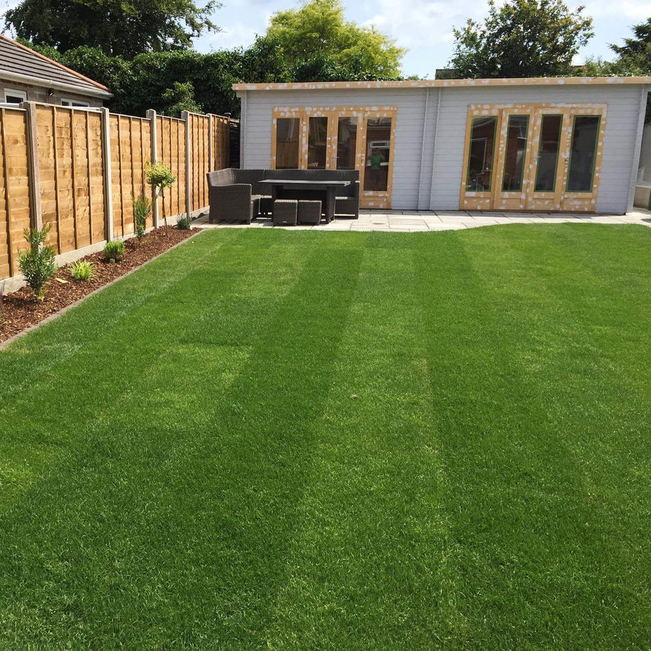Wessex® Grass Turf laid in garden