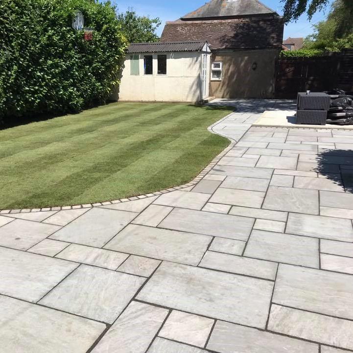 grey umbra paving