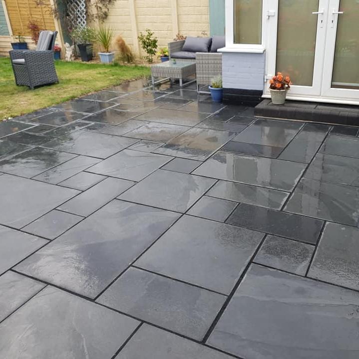 Black Slate Paving Stone Zone & Landscaping Supplies